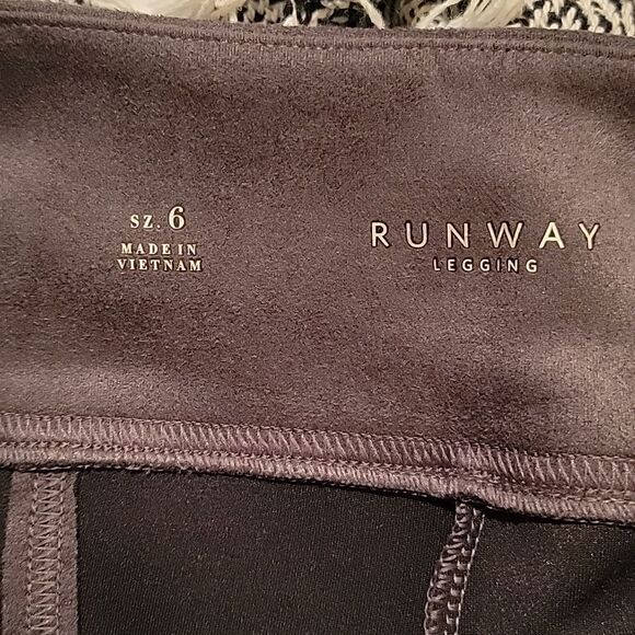 WHBM grey smoke runway leggings faux suede - Picture 11 of 13